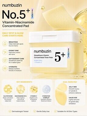 numbuzin No.5+ Vitamin-Niacinamide Concentrated Pad 70 Pads